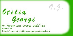 otilia georgi business card